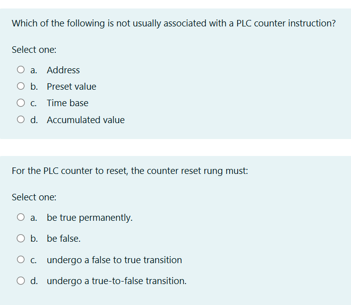 solve Which of the following is not usually
