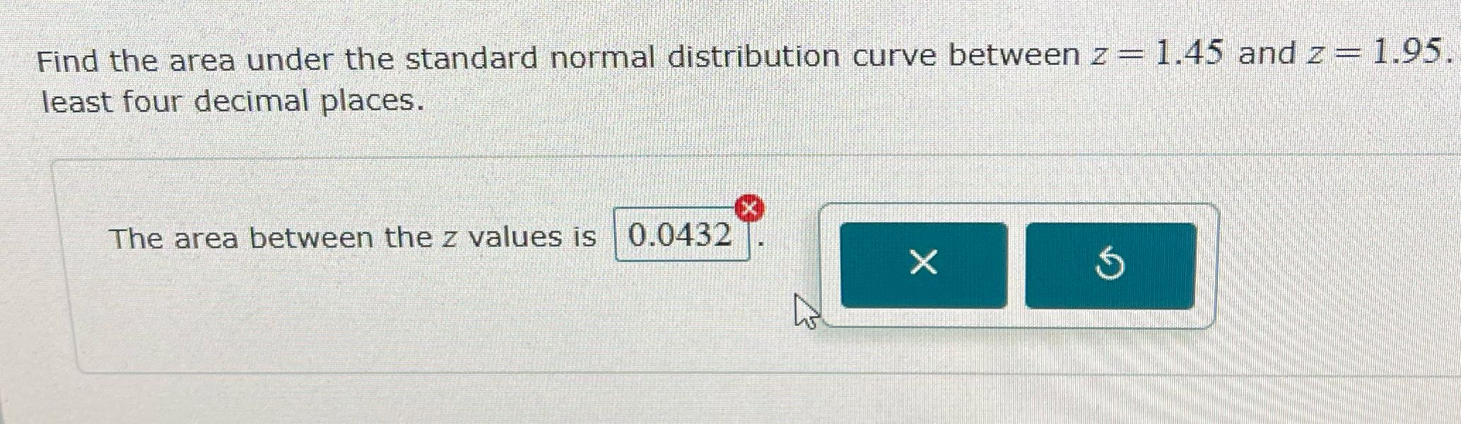 Is Find the area under the standard normal