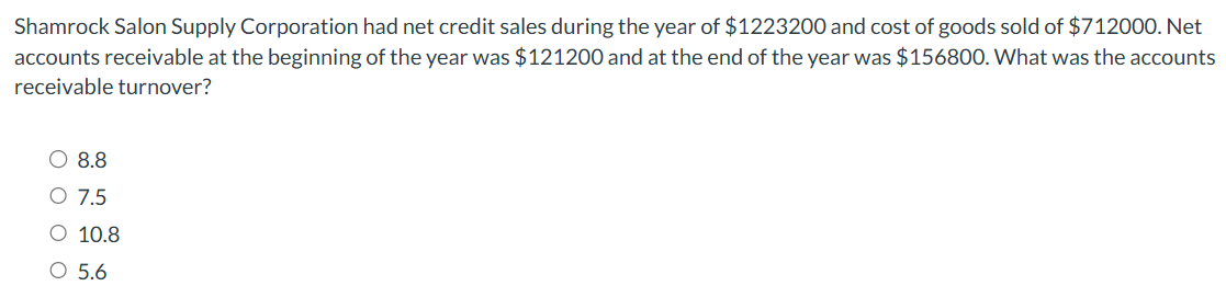 What is the answer? Shamrock Salon Supply
