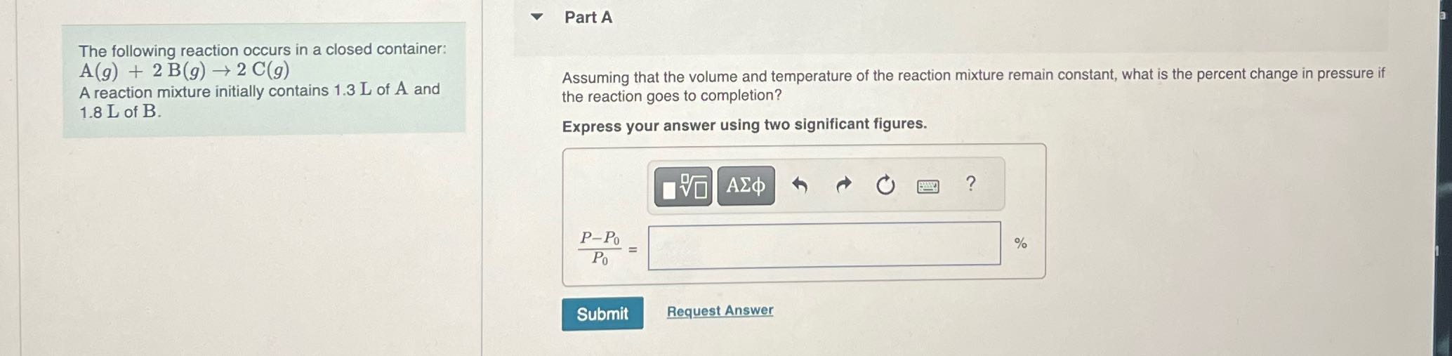What's the answer Assuming that the volume and