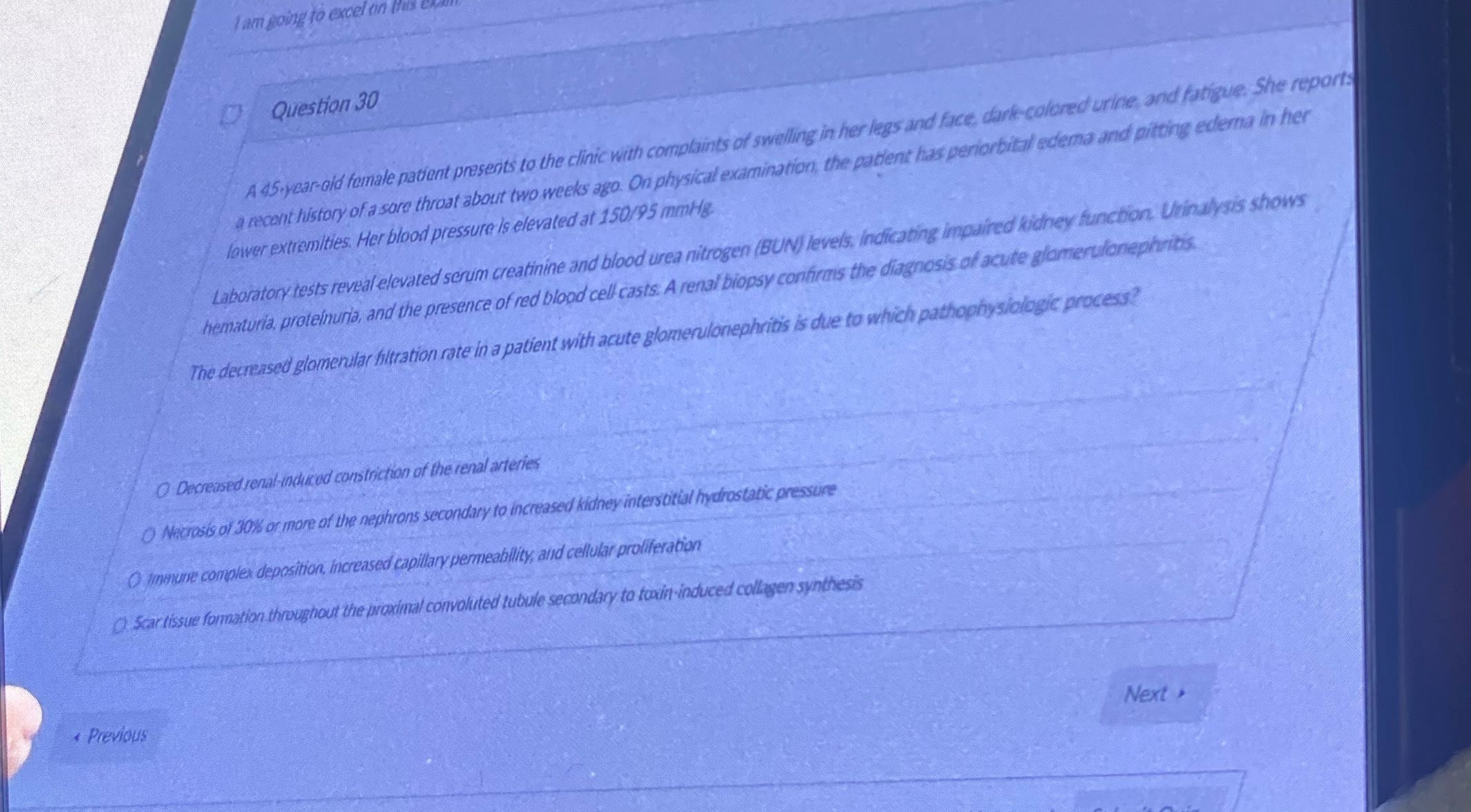 What is the answer I am going to excel on this