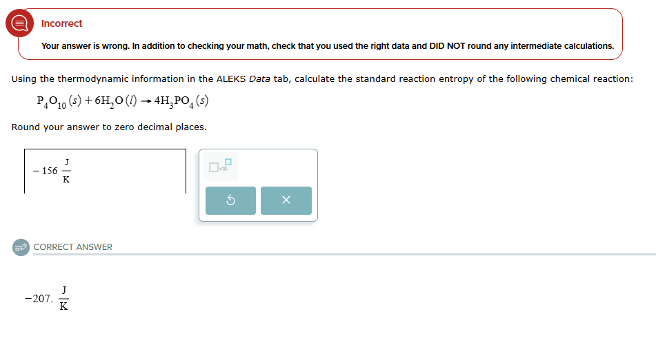 correct and solv Incorrect Your answer is wrong.