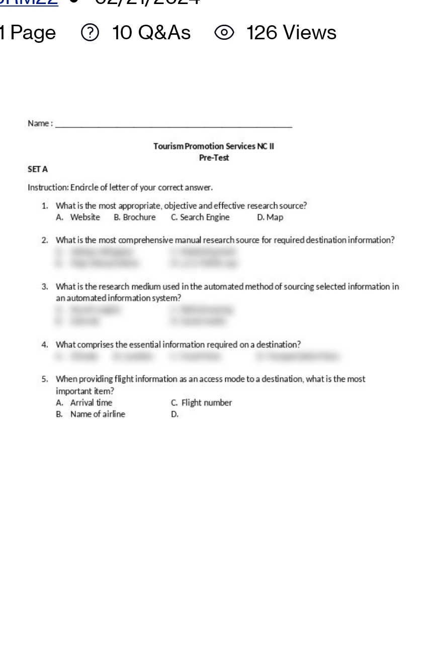 give the real answer of this Page 7 10 Q &As 126