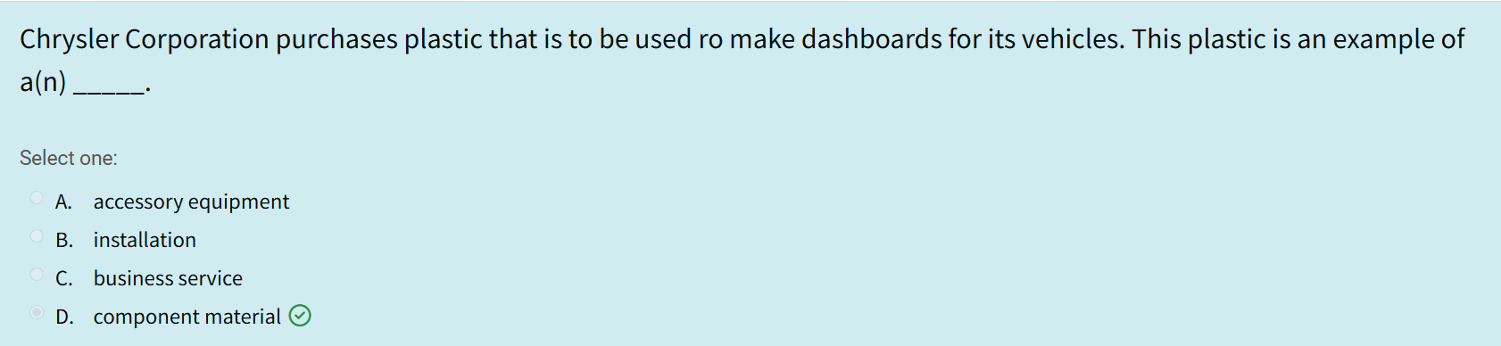 What is the answer? Chrysler Corporation