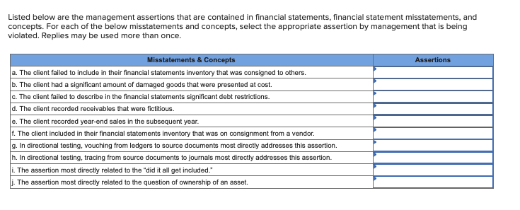 Can you help me with this? Listed below are the