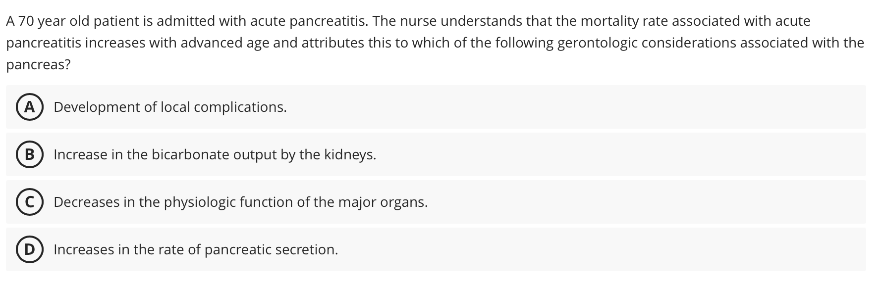 SOLVE A70 year old patient is admitted with acute