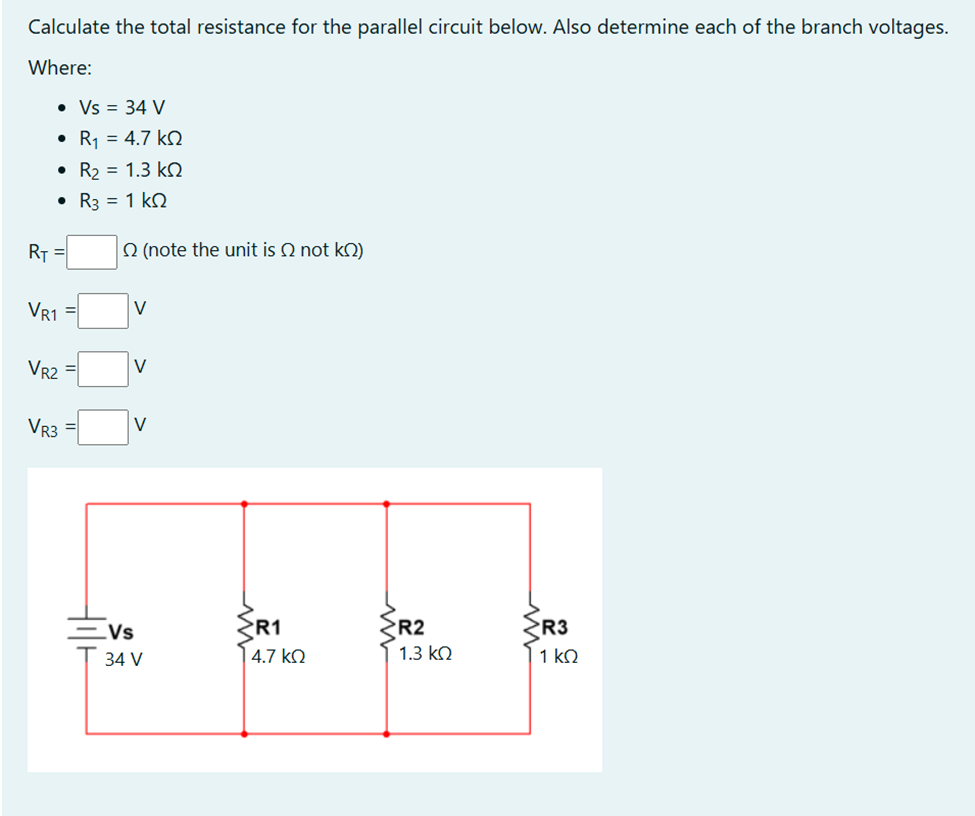 solve carefully Calculate the total resistance