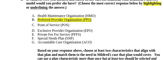 model would you prefer she have? (Choose the most