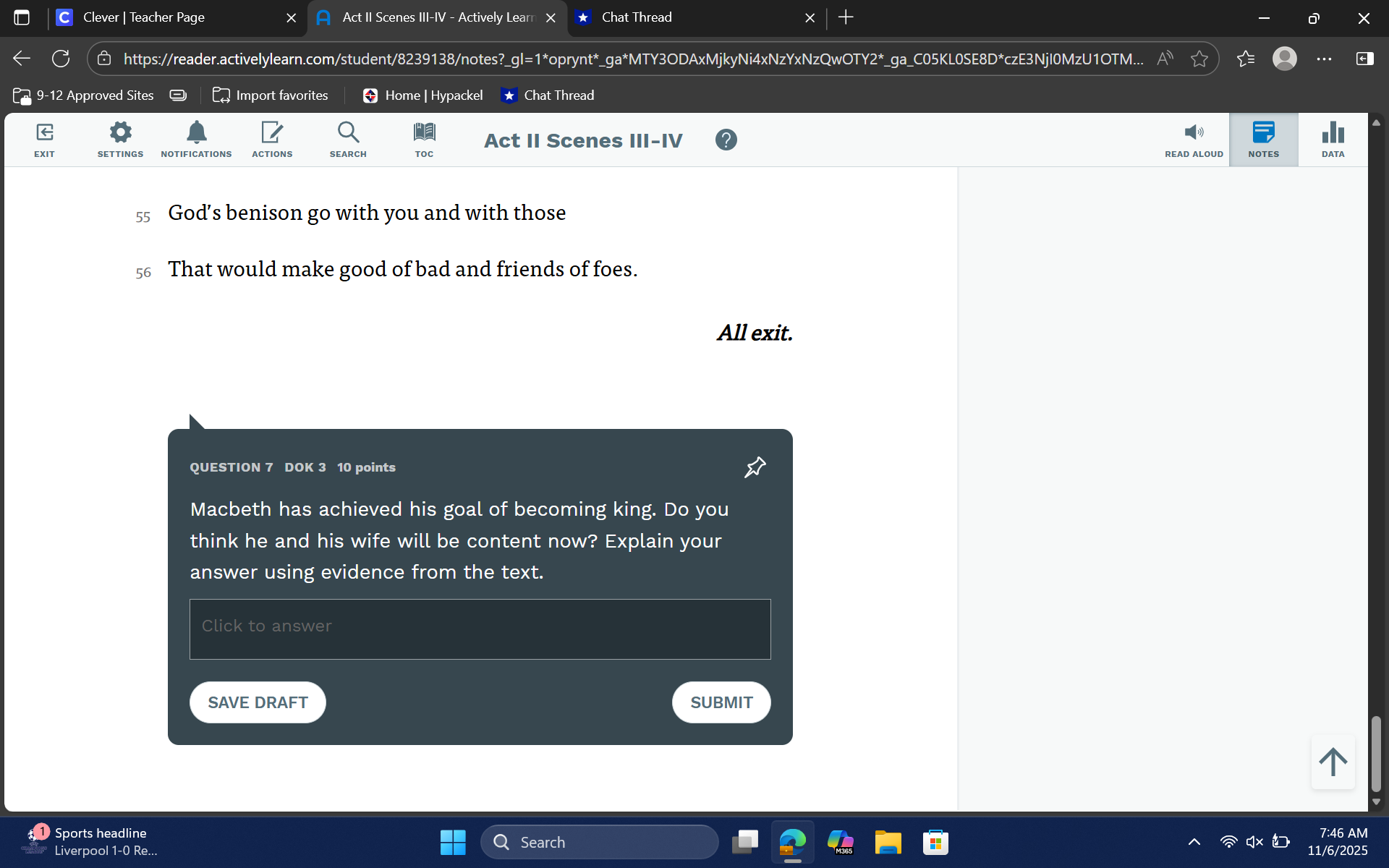 C Clever | Teacher Page X A Act II Scenes III-IV