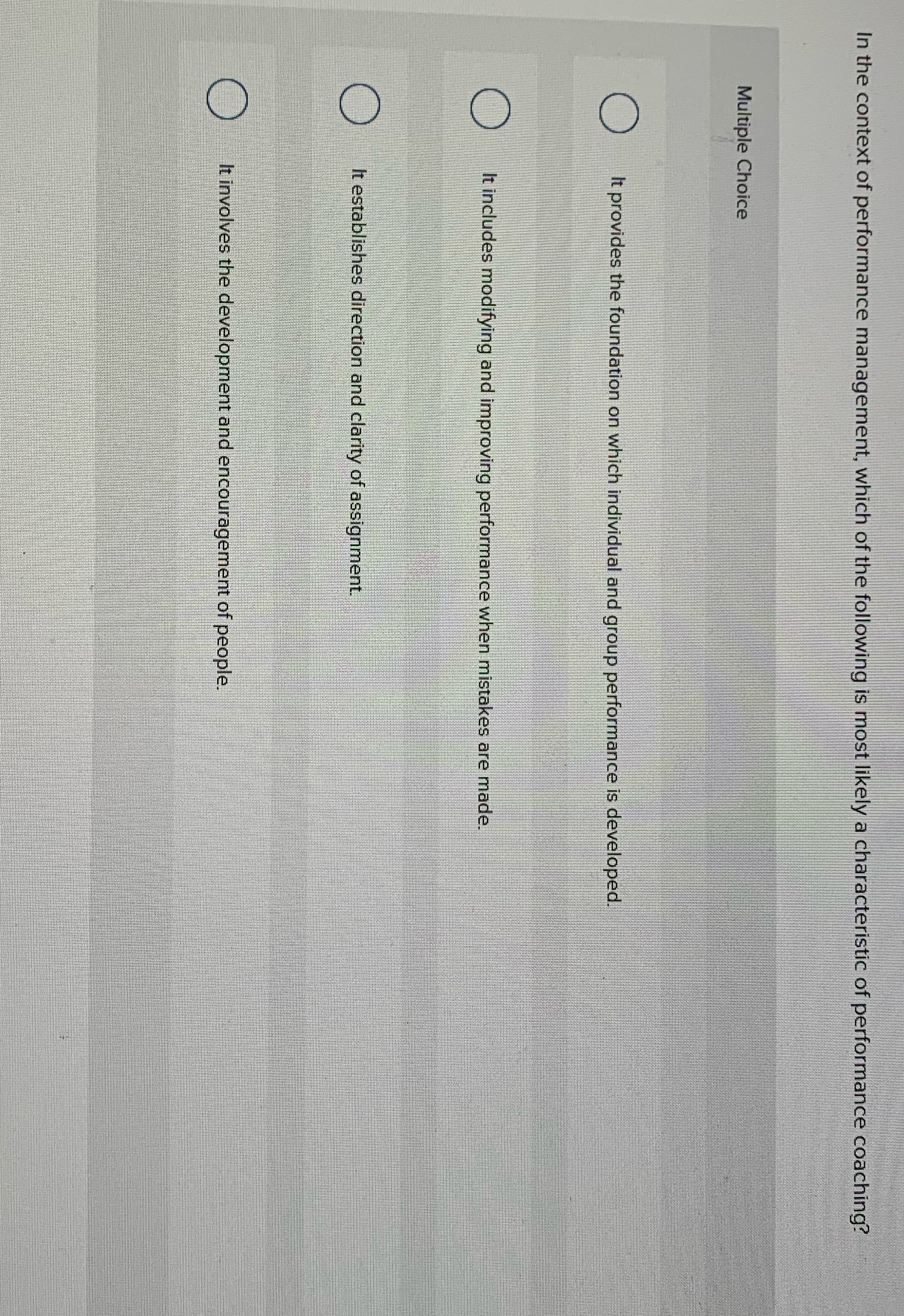 Which answer is correct In the context of