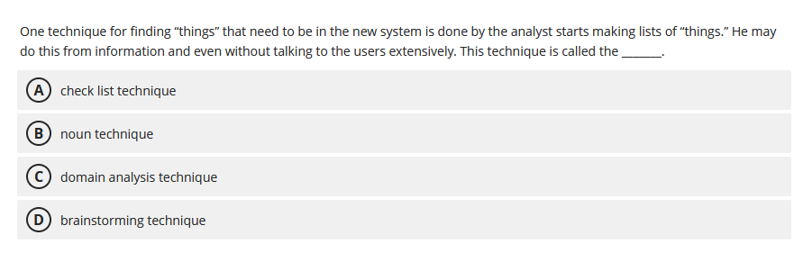 One technique for finding \"things\" that need to