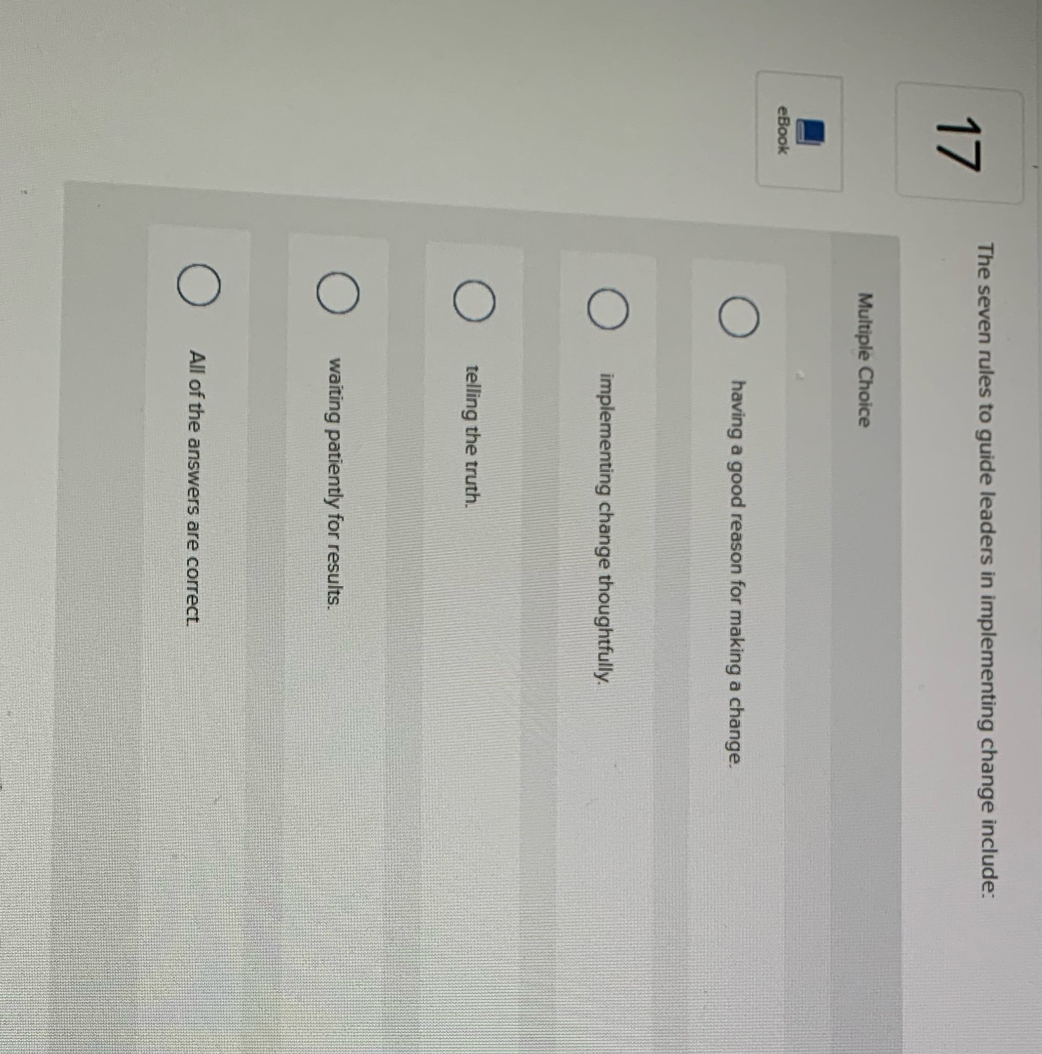 Which answer is correct The seven rules to guide