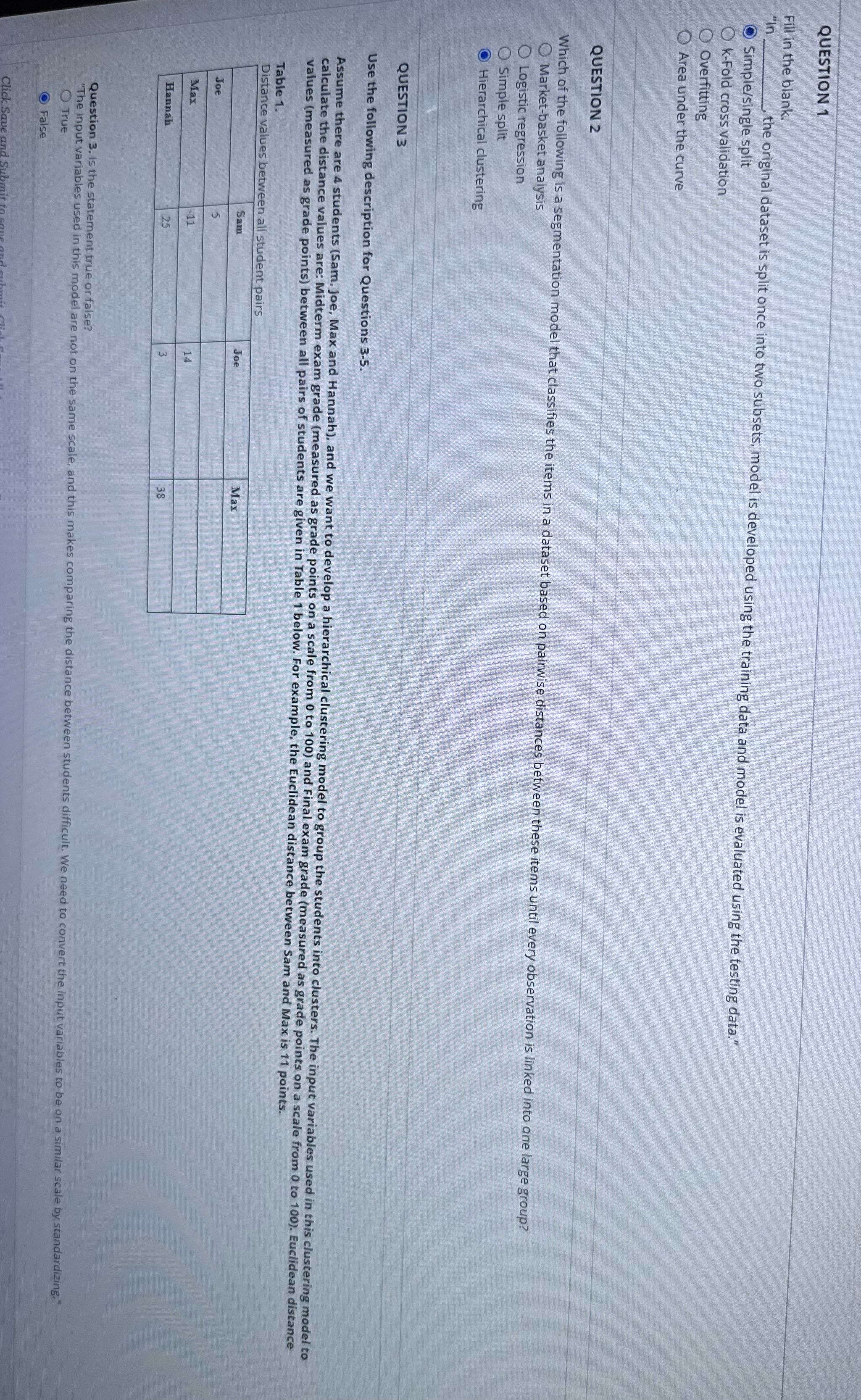 Do 1-3rd question please QUESTION 1 Fill in the