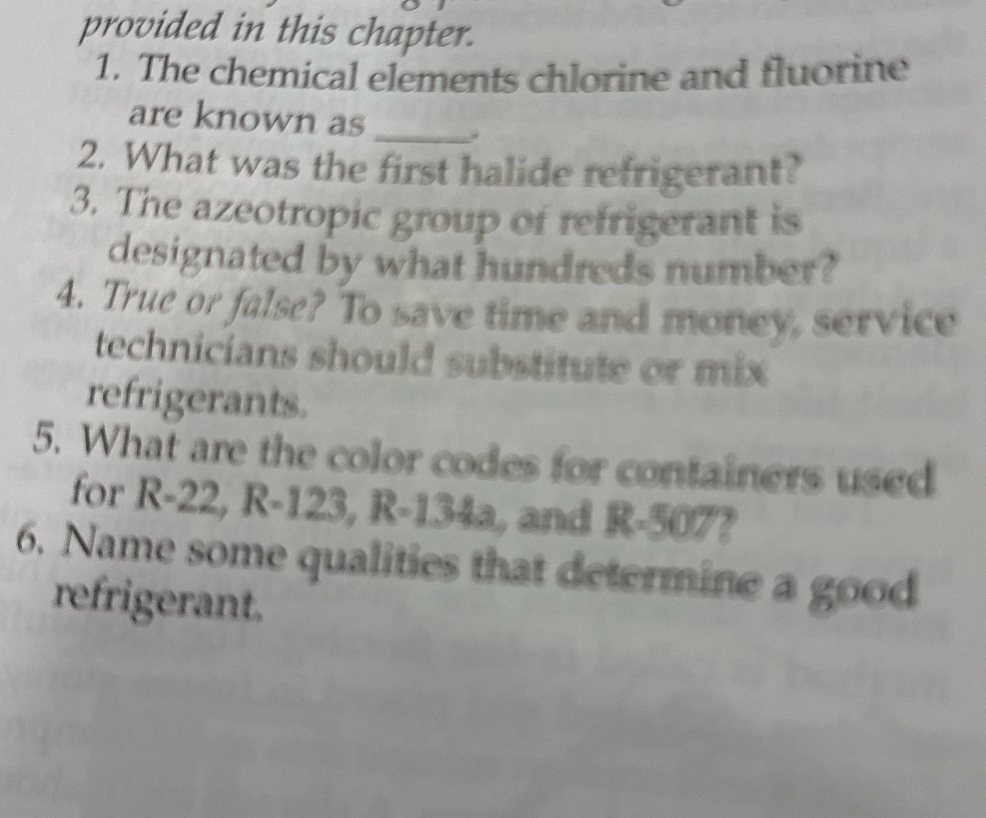 let me answer provided in this chapter. 1. The