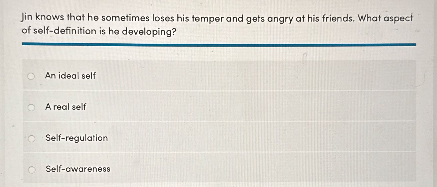 Jin knows that he sometimes loses his temper and