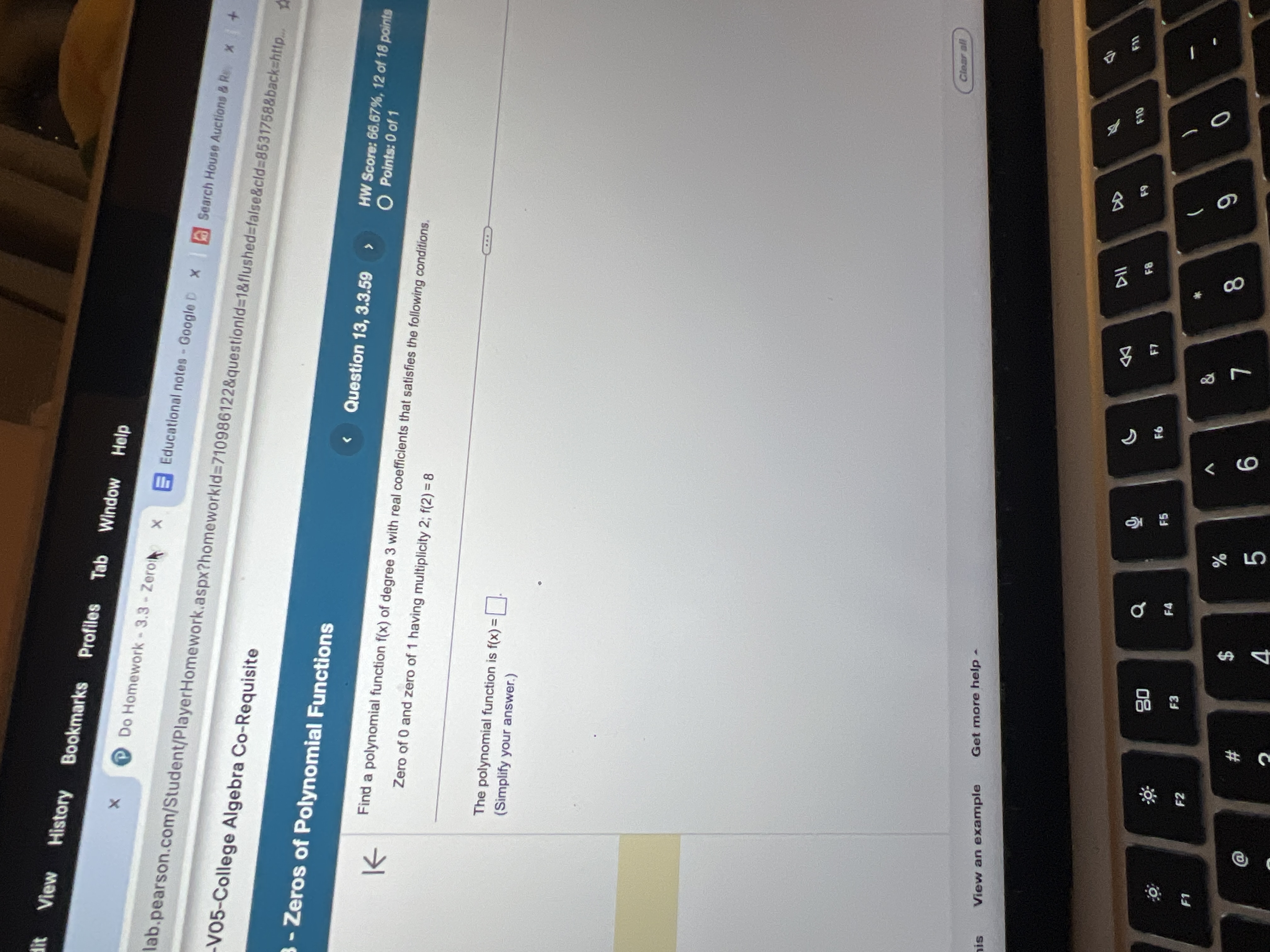 What is the polynomial function View History