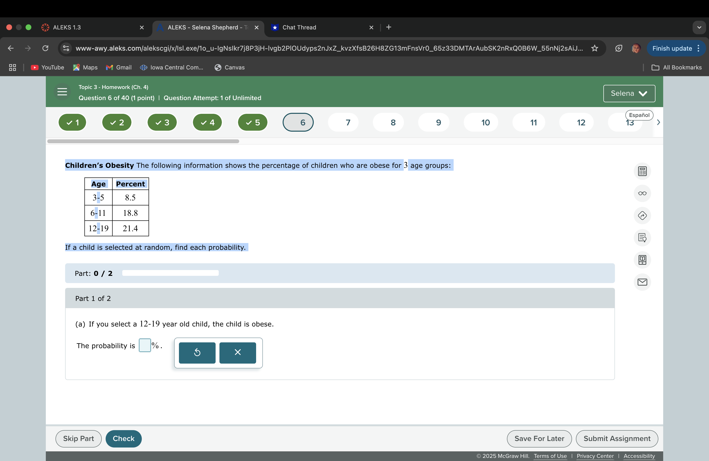 Children's Obesity The following information