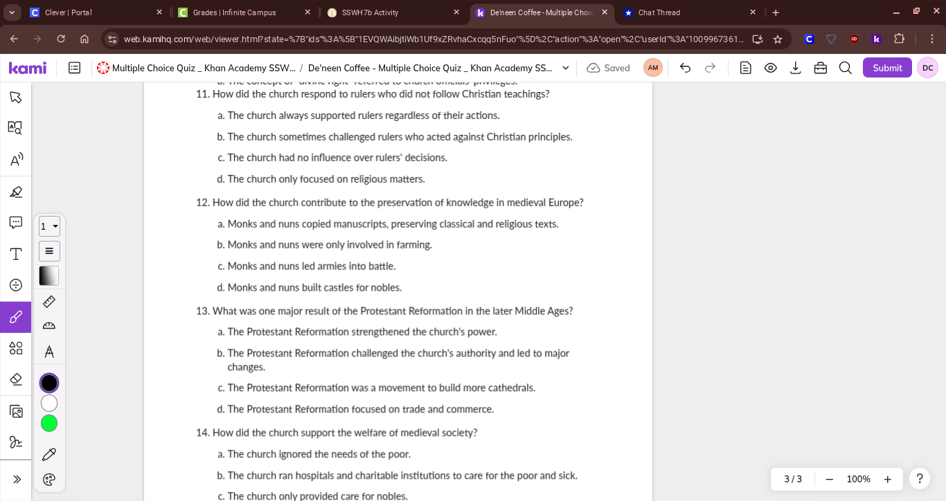 nihg.com kami f=] ae) Multiple Choice Quiz_ Khan