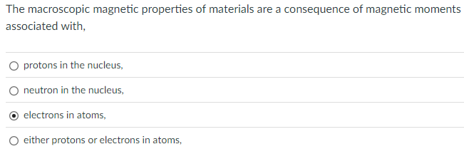 which answer is correct explain The macroscopic