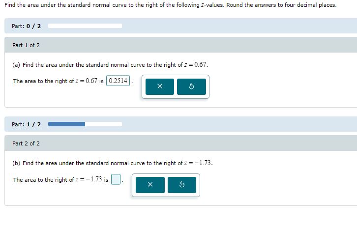 solve Find the area under the standard normal