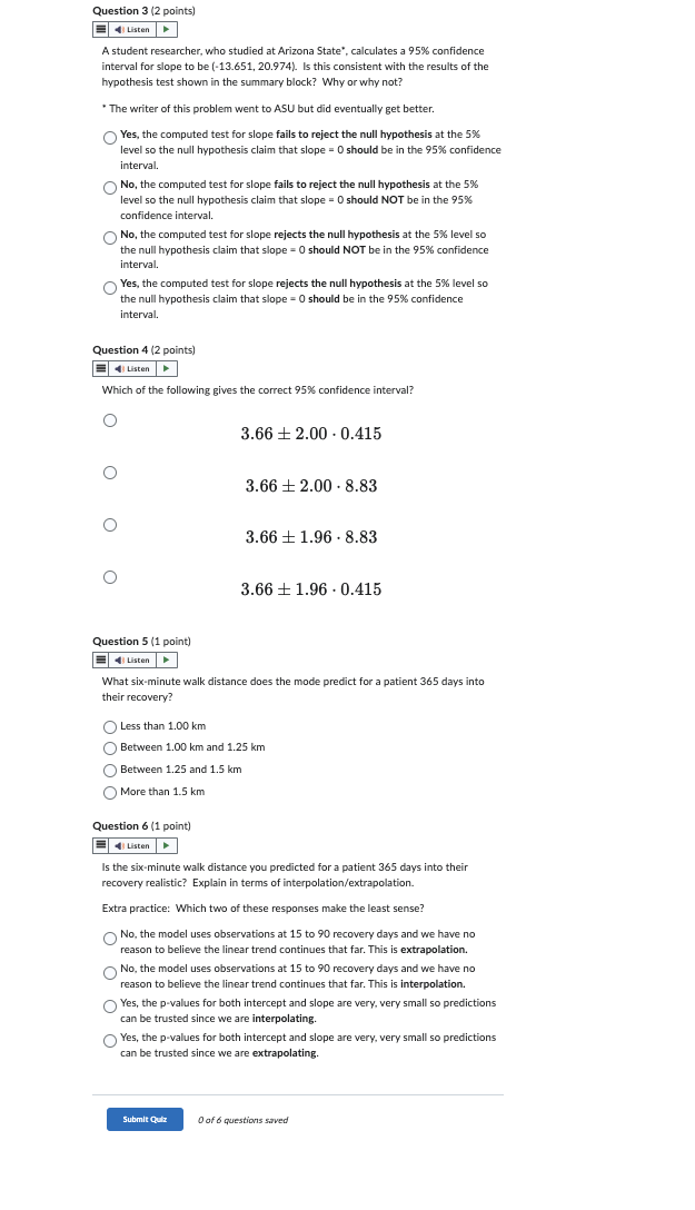 SOLVE Question 3 (2 points) Listen A student
