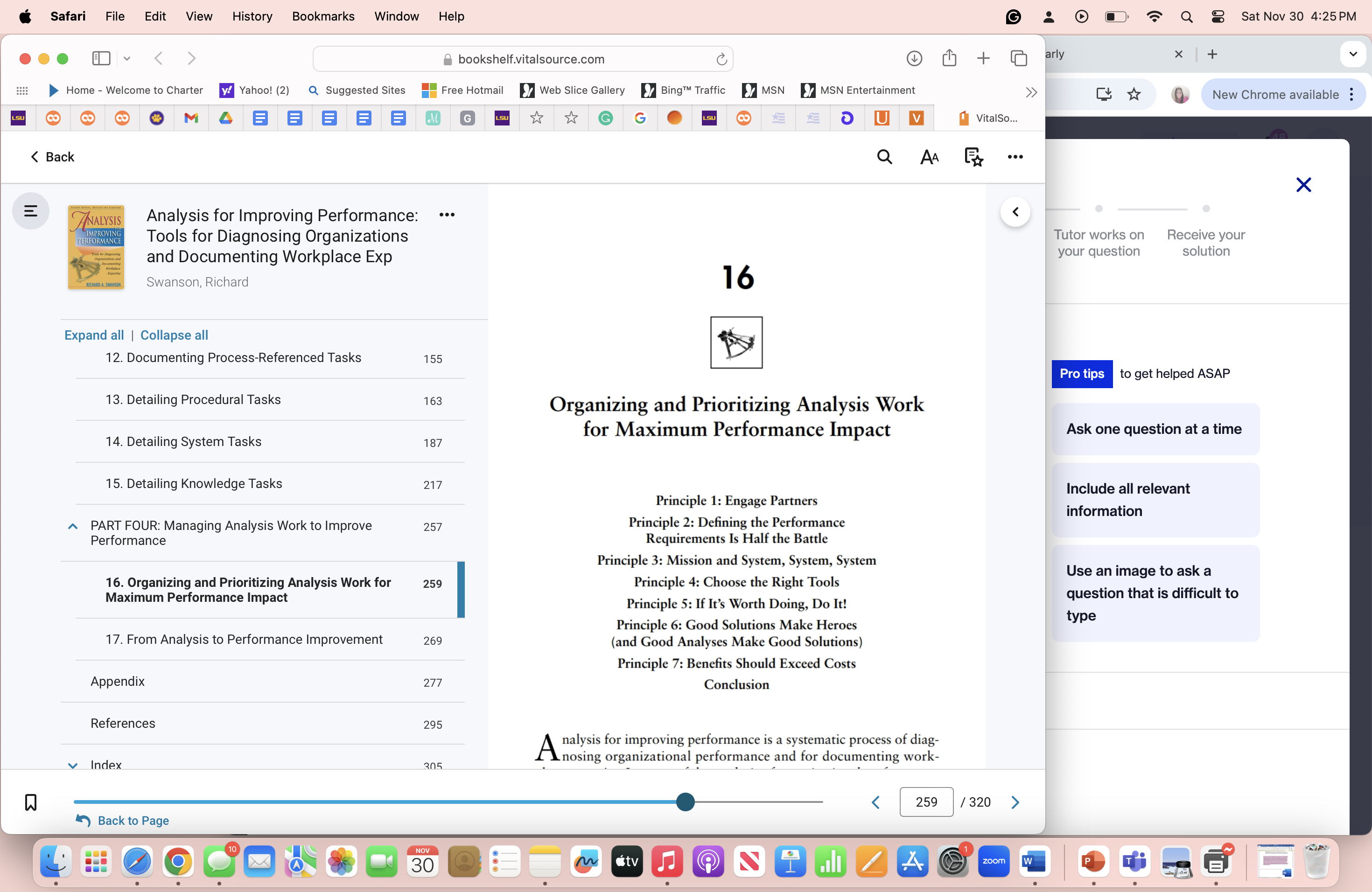 1. What are your key learning from Chapters 16