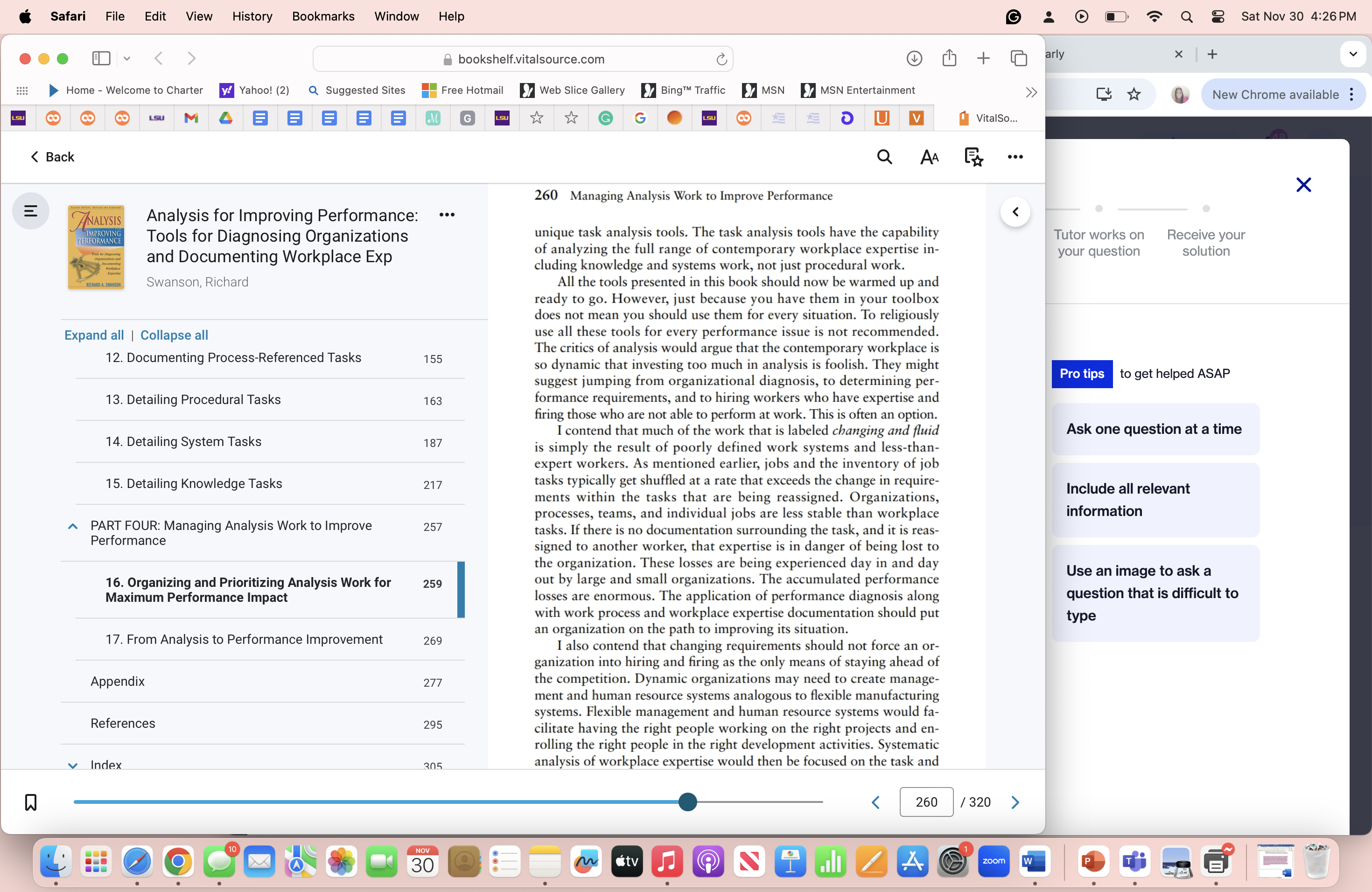 1. What are your key learning from Chapters 16