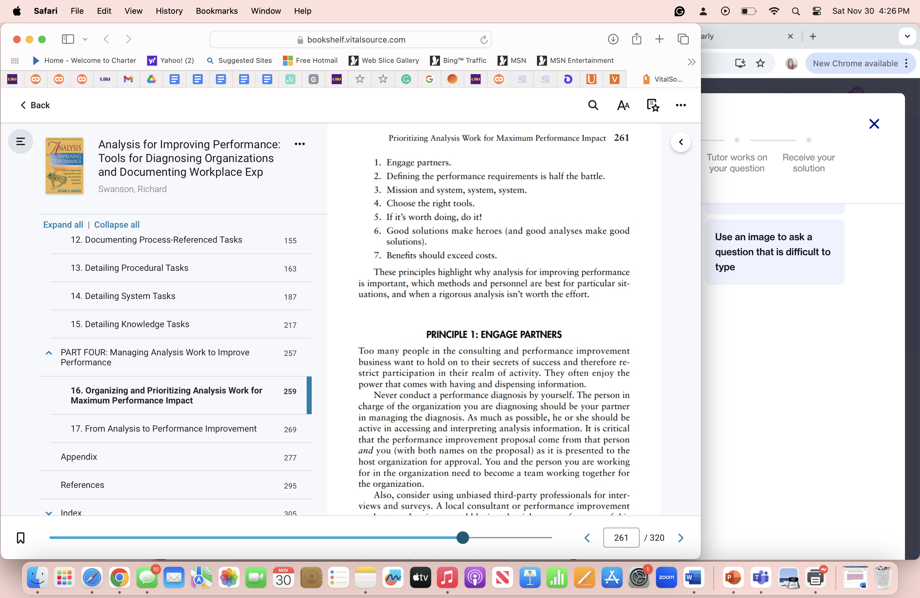 1. What are your key learning from Chapters 16