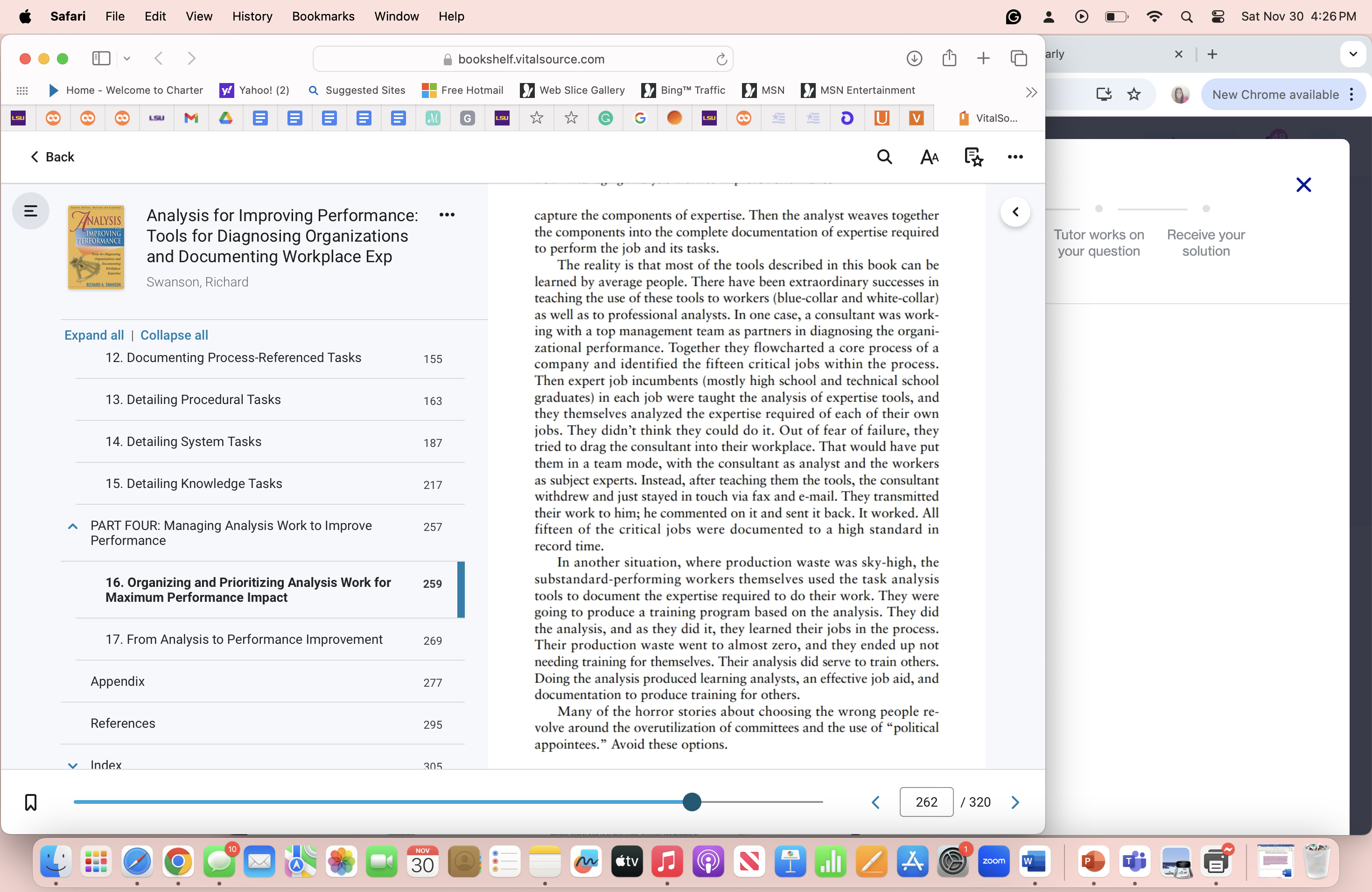 1. What are your key learning from Chapters 16