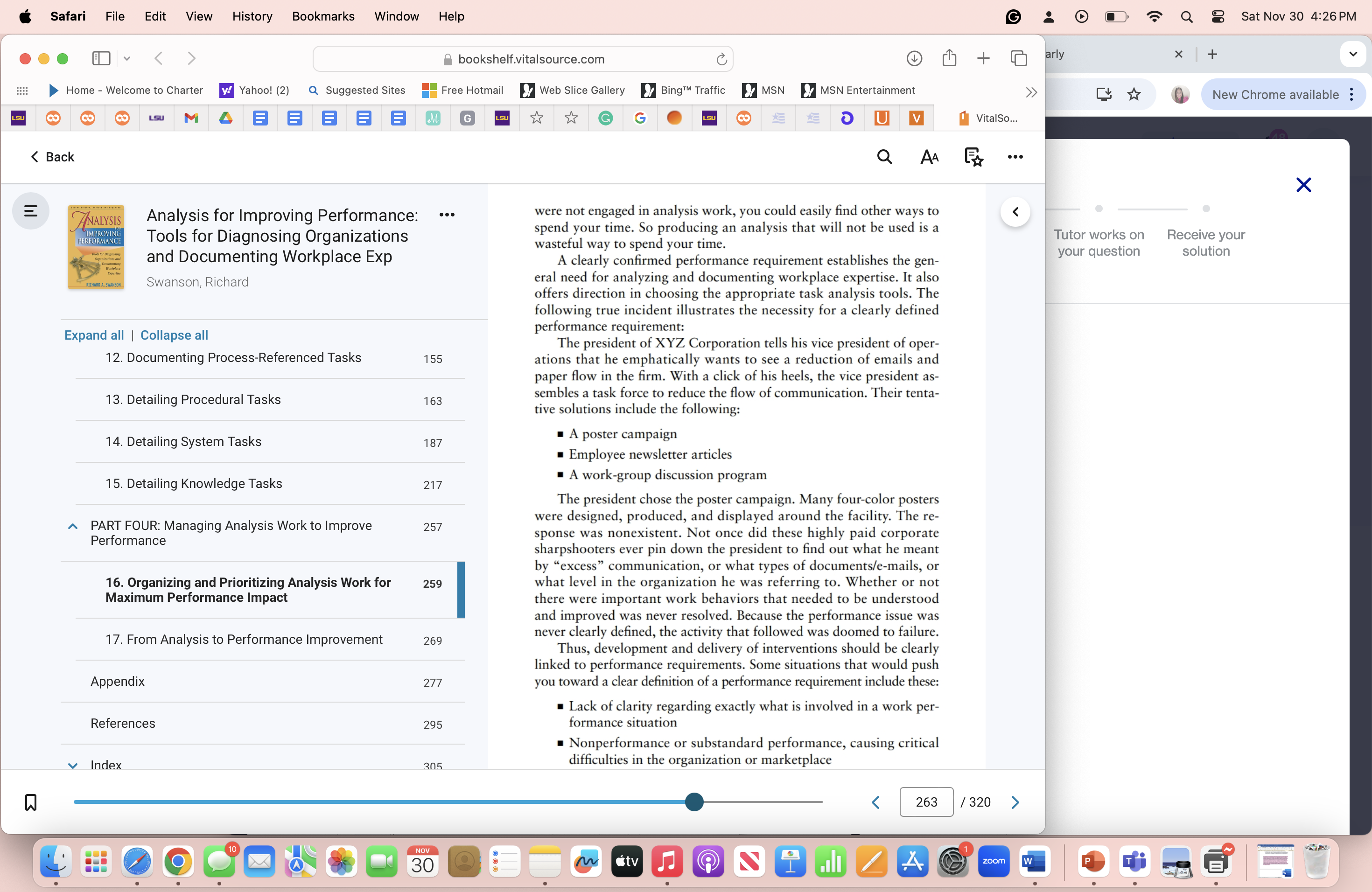 1. What are your key learning from Chapters 16