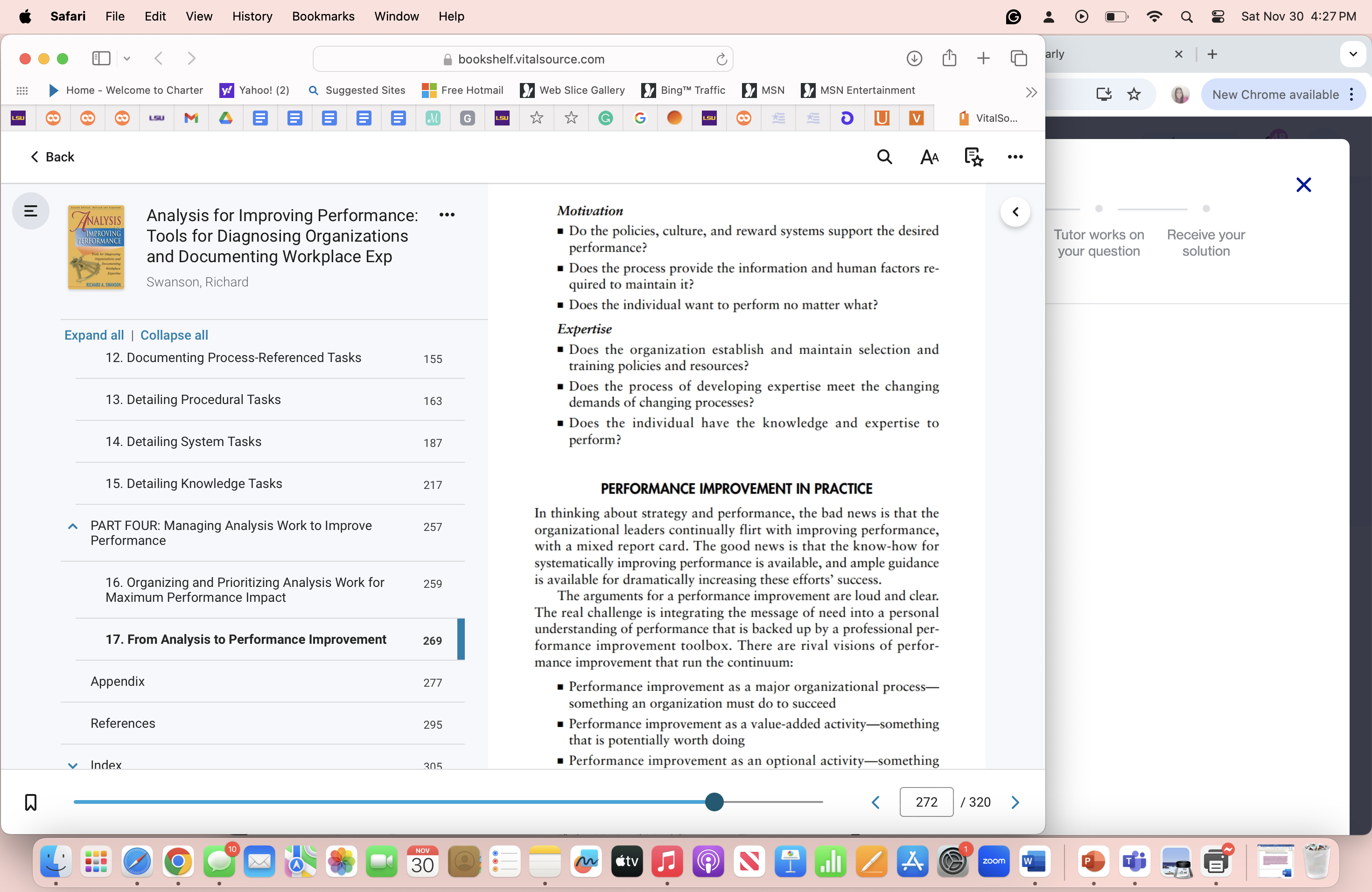 1. What are your key learning from Chapters 16