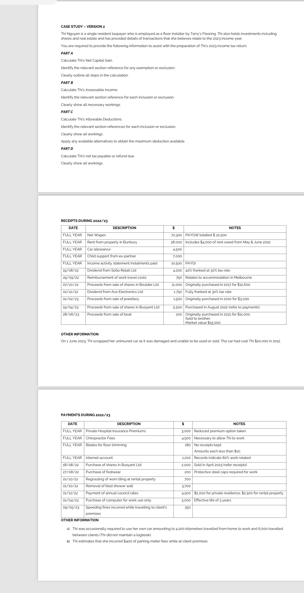 calculate this with the secrions as soon as