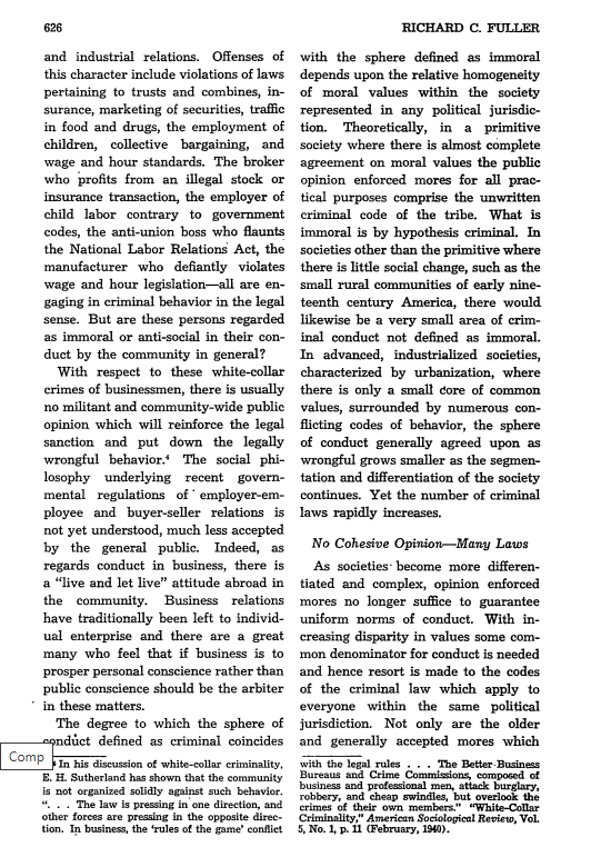 Fullers Assertion Reply to Classmate Reflection