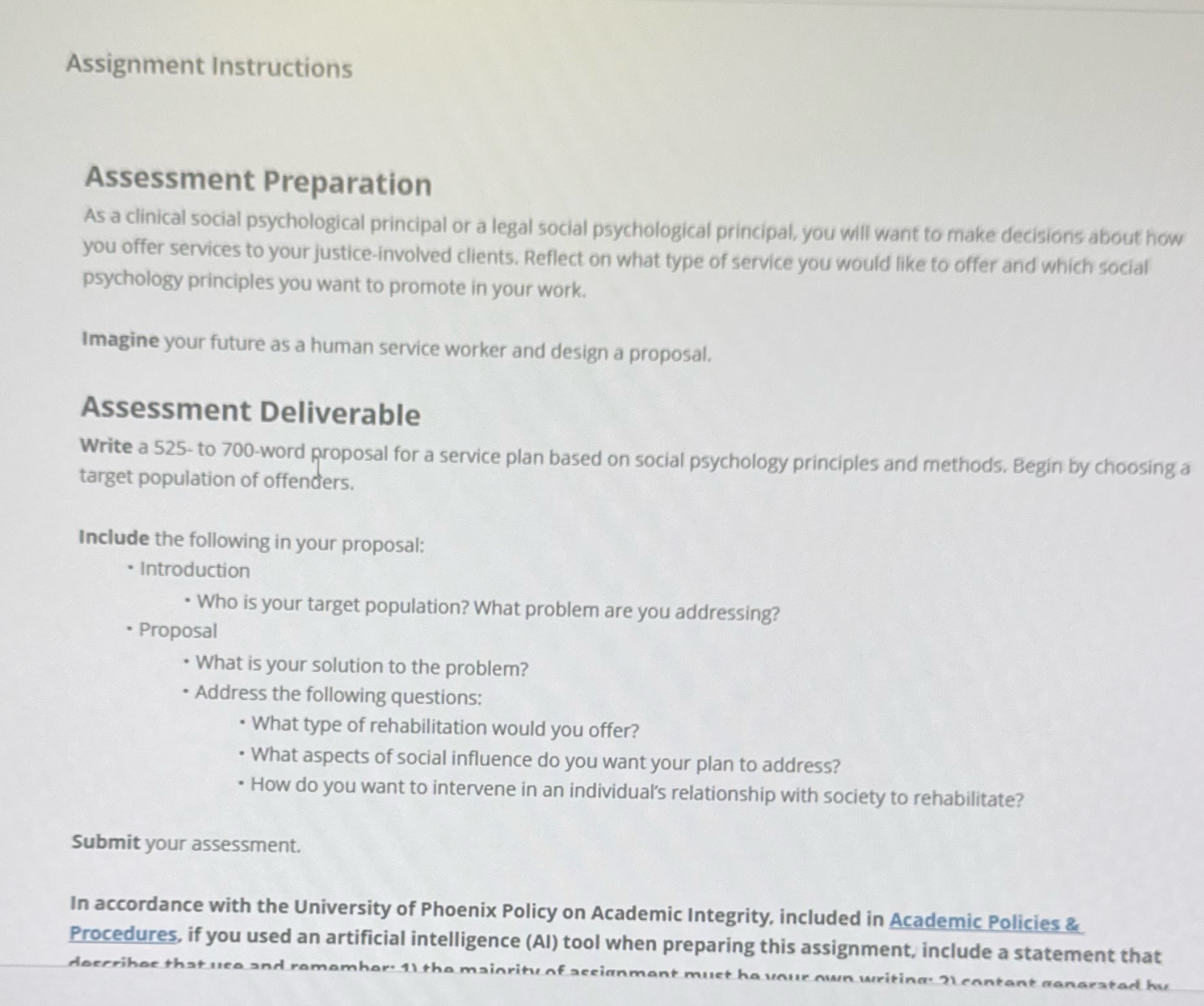 Assignment Instructions Assessment Preparation As