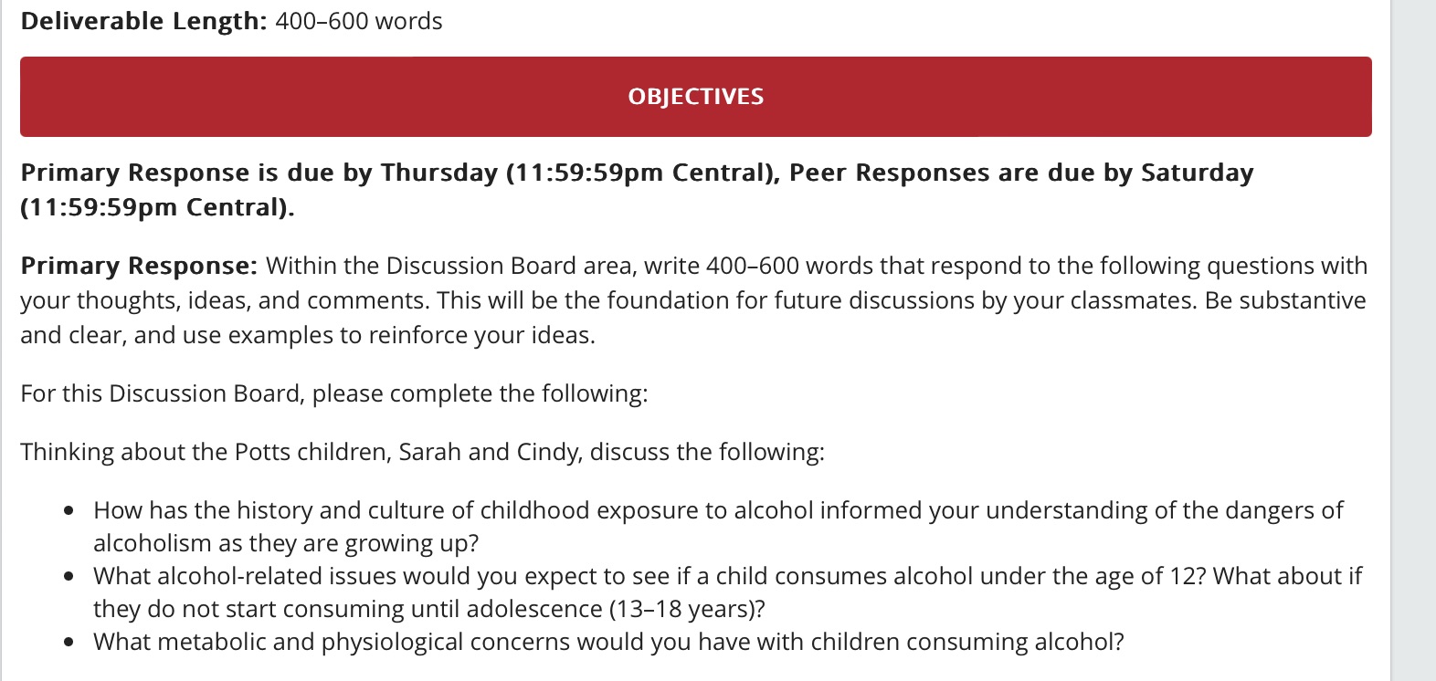 Since your last meeting with Mr. Potts, you have