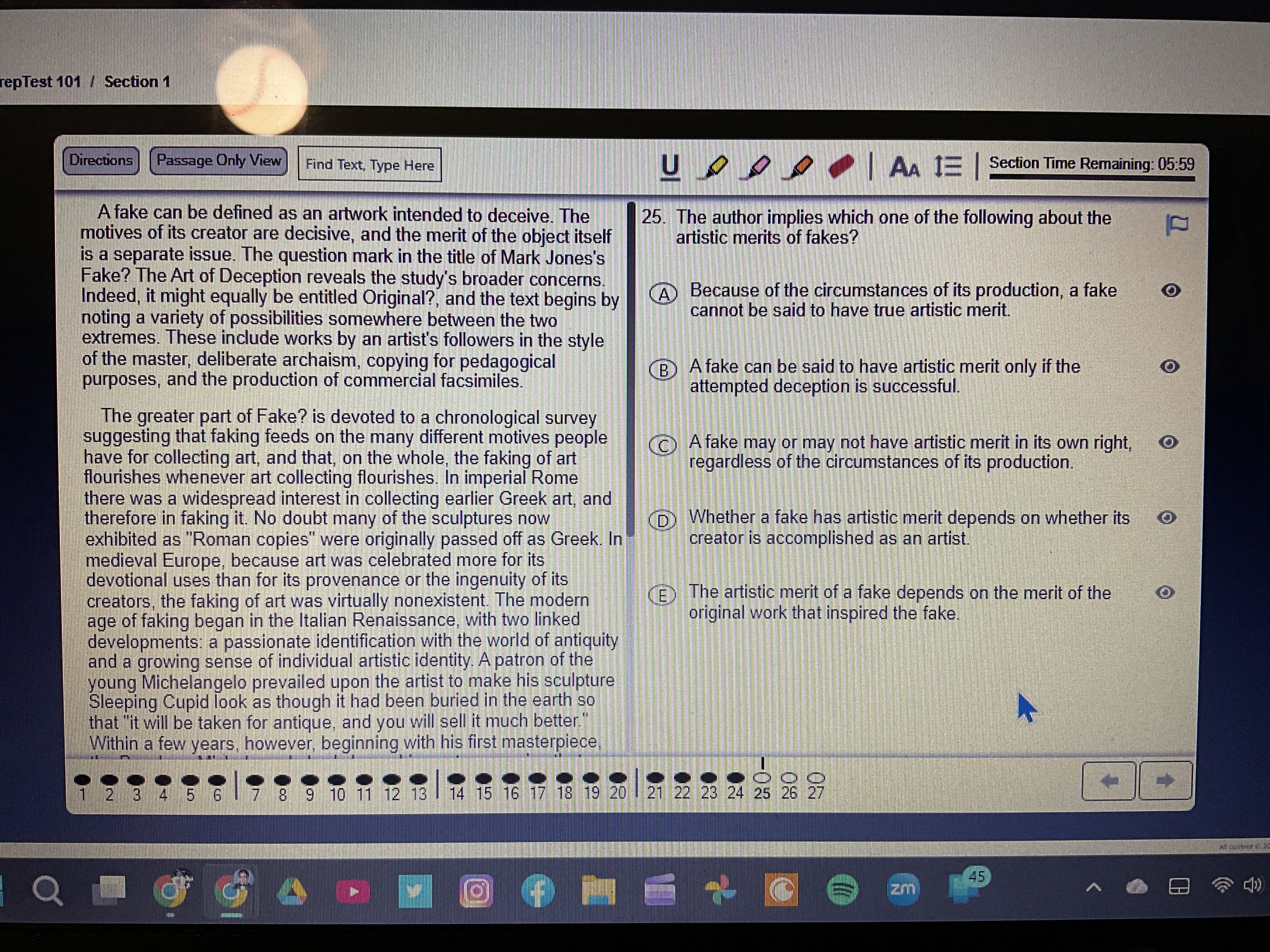 LSAT PREP 101 Section 1 epTest 101 / Section 1