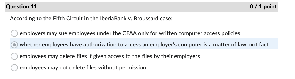 Question 1 0 / 1 point The FTC is also charged