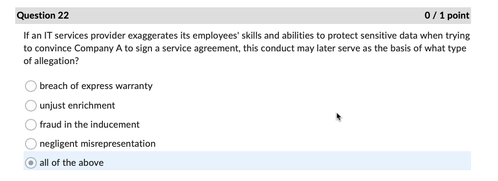Question 1 0 / 1 point The FTC is also charged
