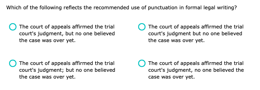 What would be the best choice from core grammar