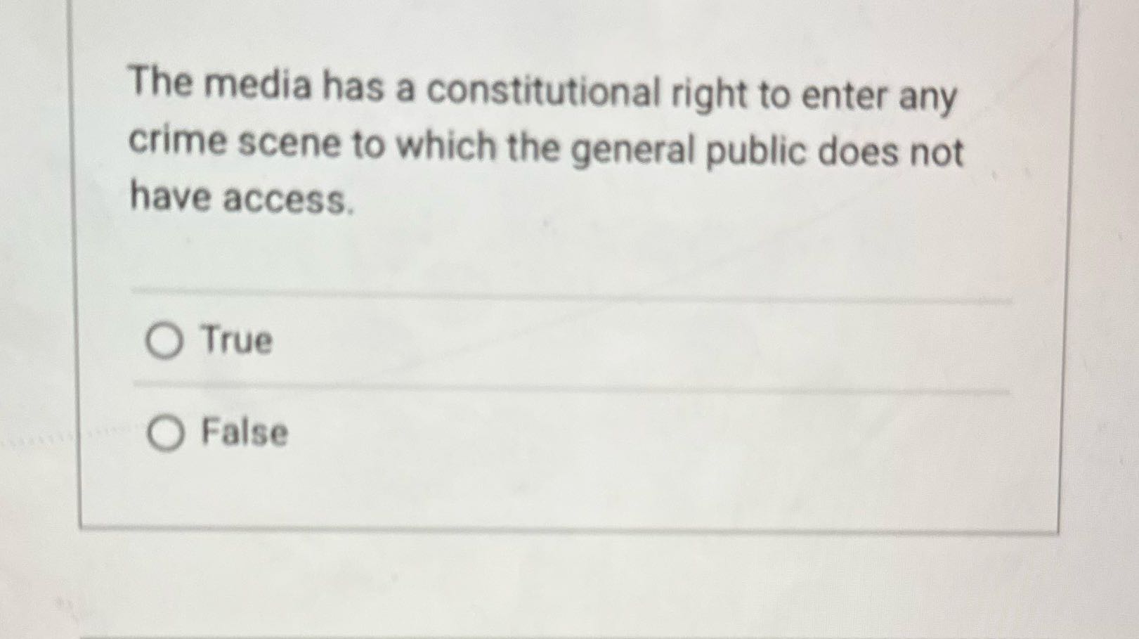 Cjus 420 The media has a constitutional right to