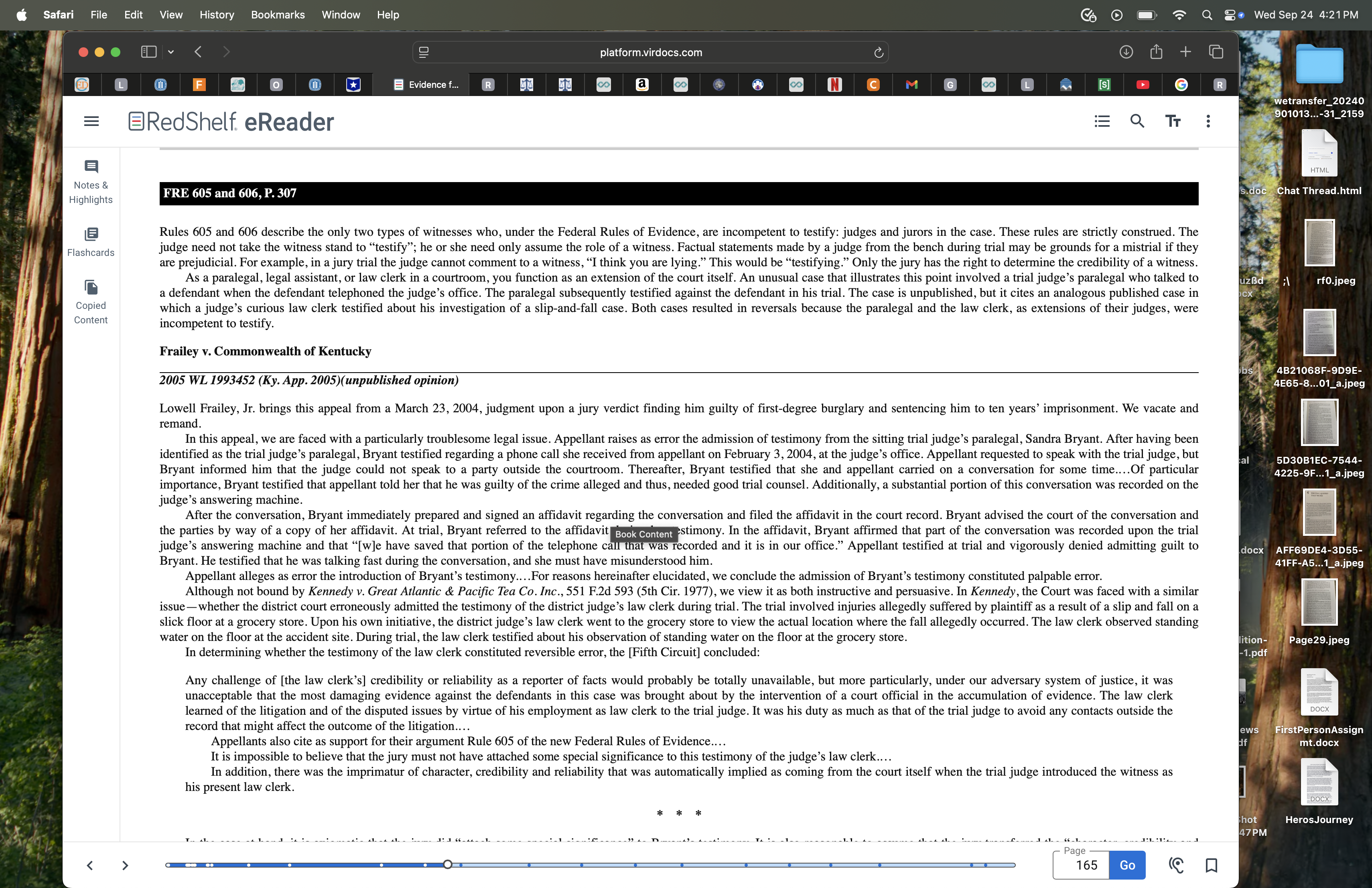 Prepare a Case Brief on Frailey v. Commonwealth