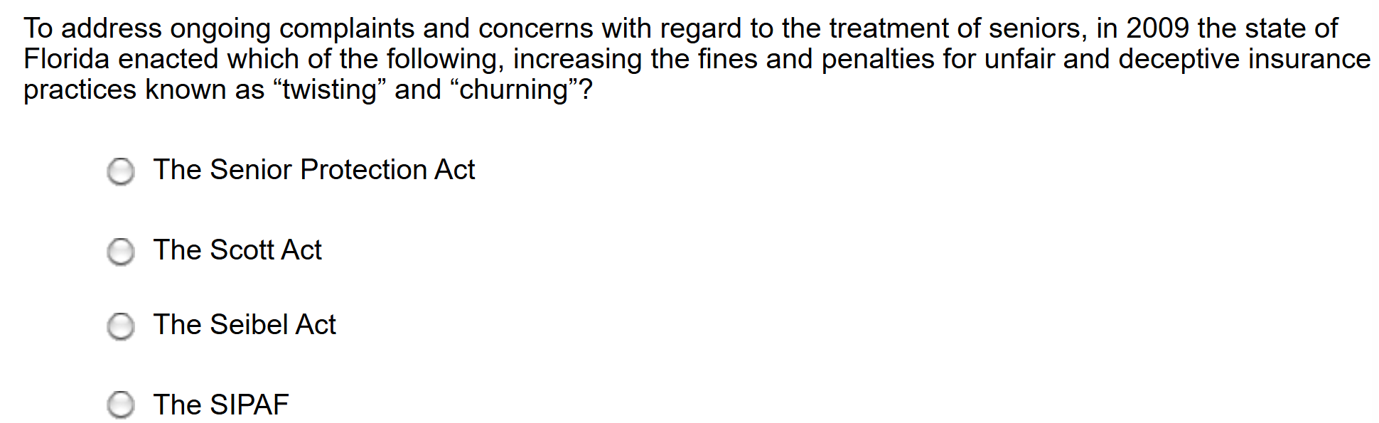 according to florida law To address ongoing