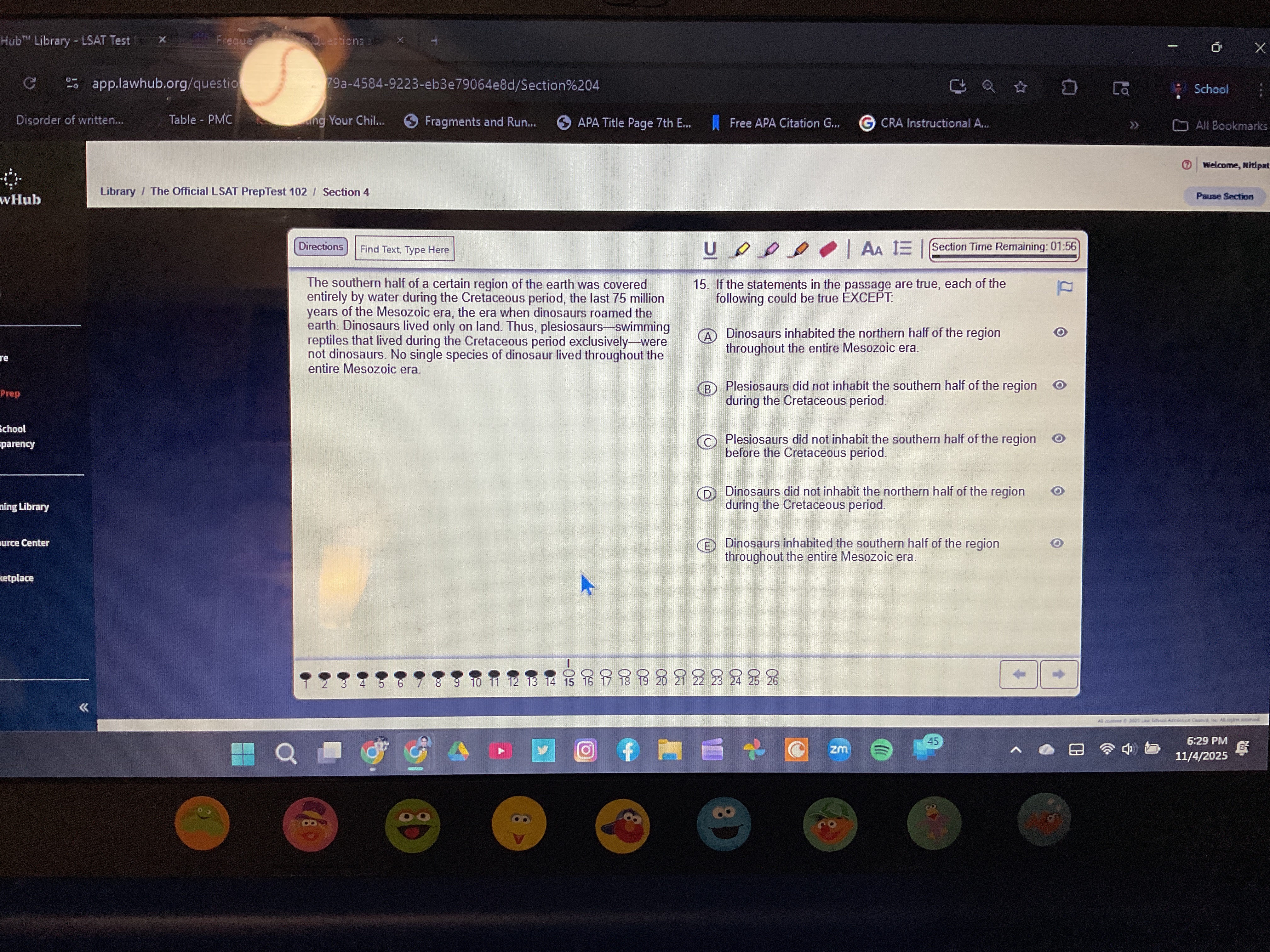 LSAT Prep 102 section 4 app.lawhub.org/que