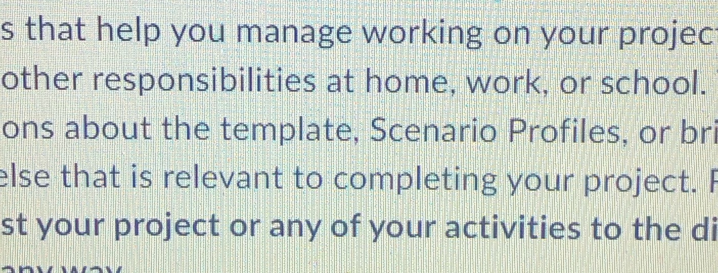 s that help you manage working on your projec