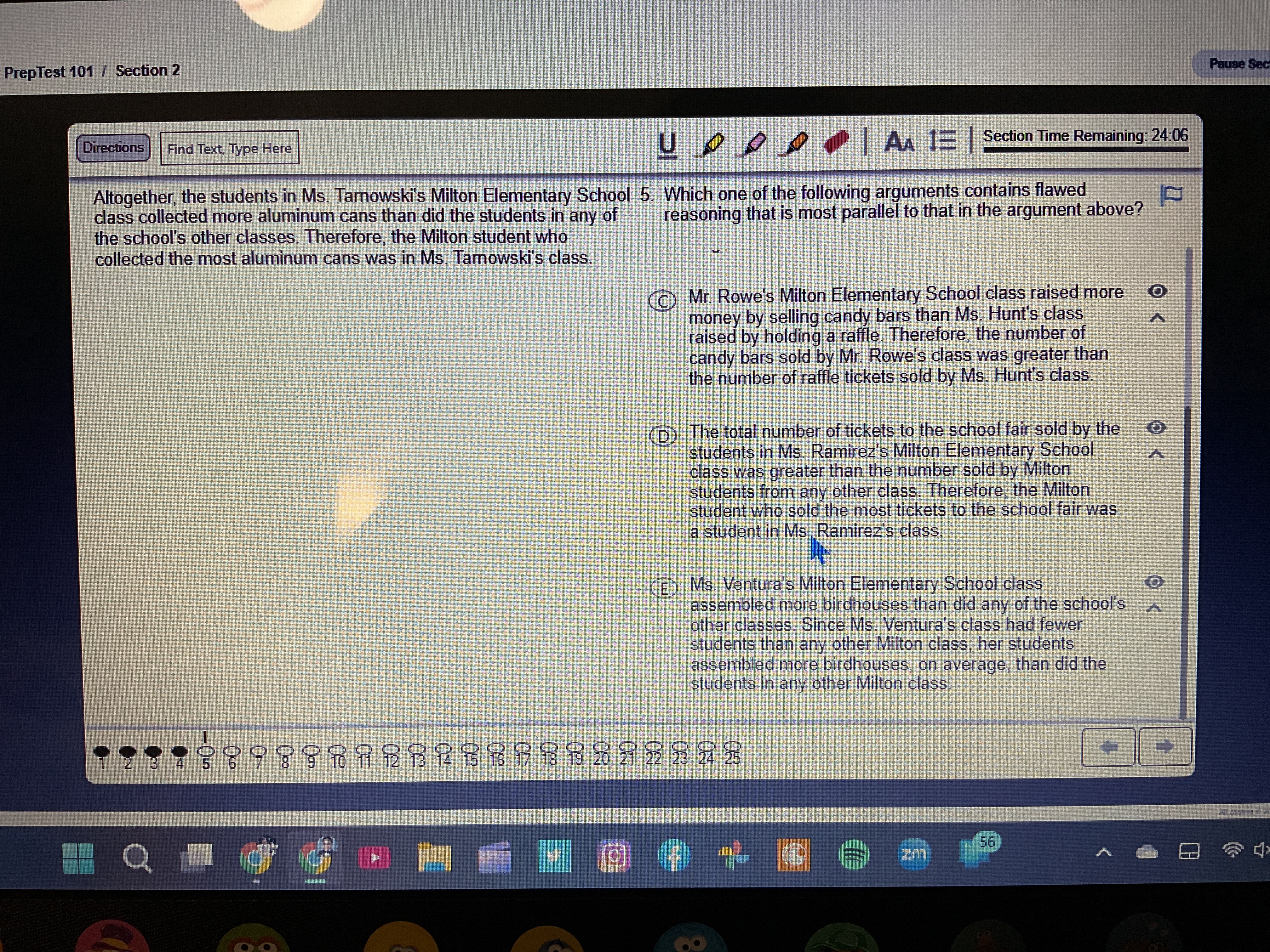 LSAT Prep 101 Section 2 PrepTest 101 / Section 2