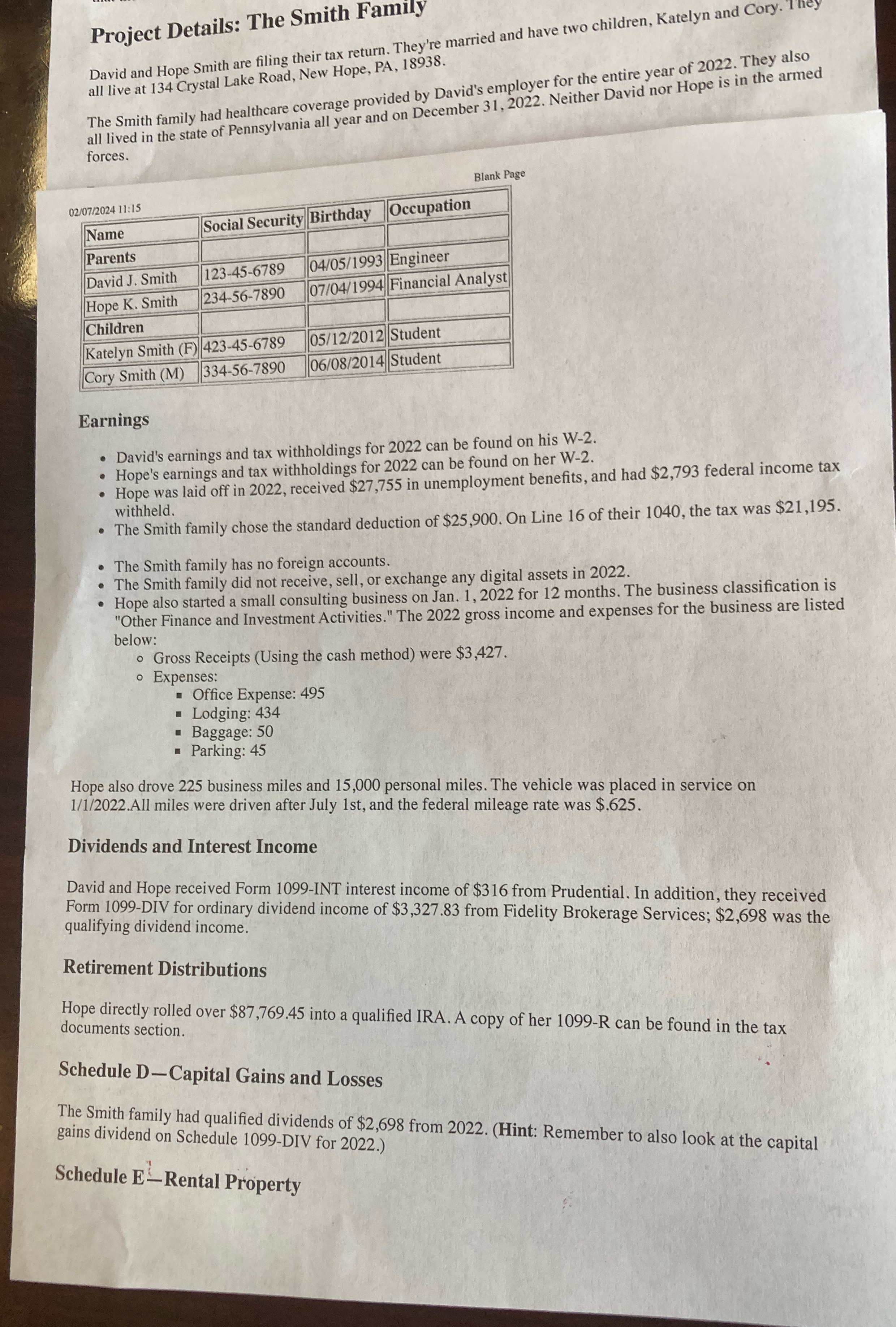 How much is the taxable income and the total tax