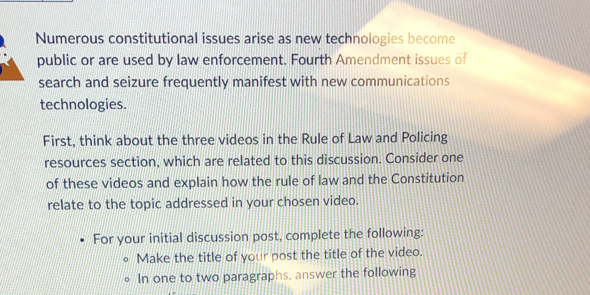 Numerous constitutional issues arise as new