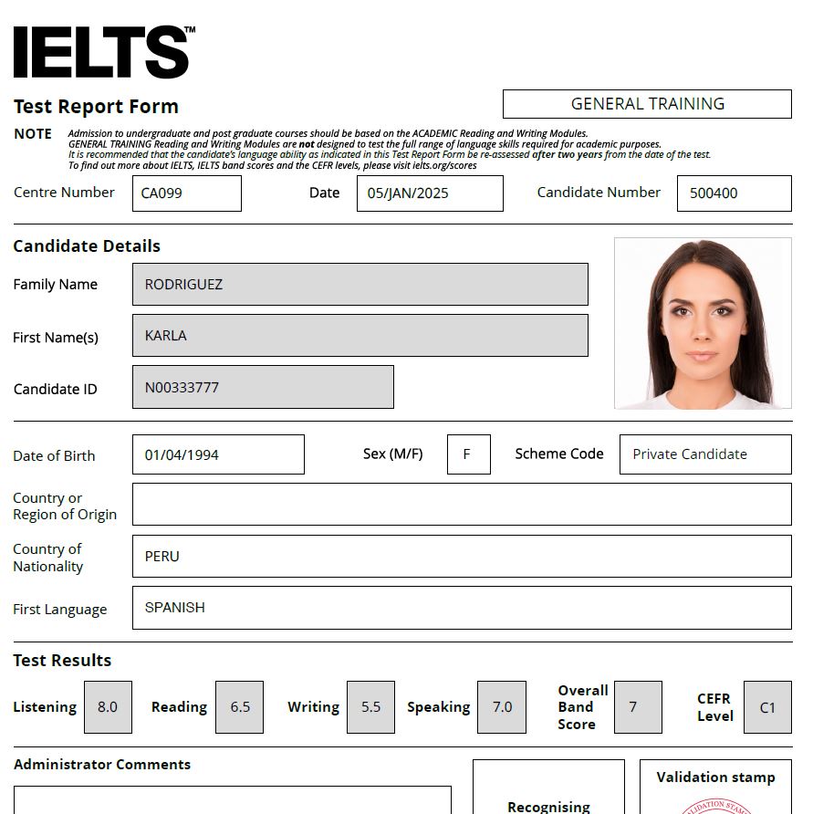 Assignment 1: Evaluating Language Test Results