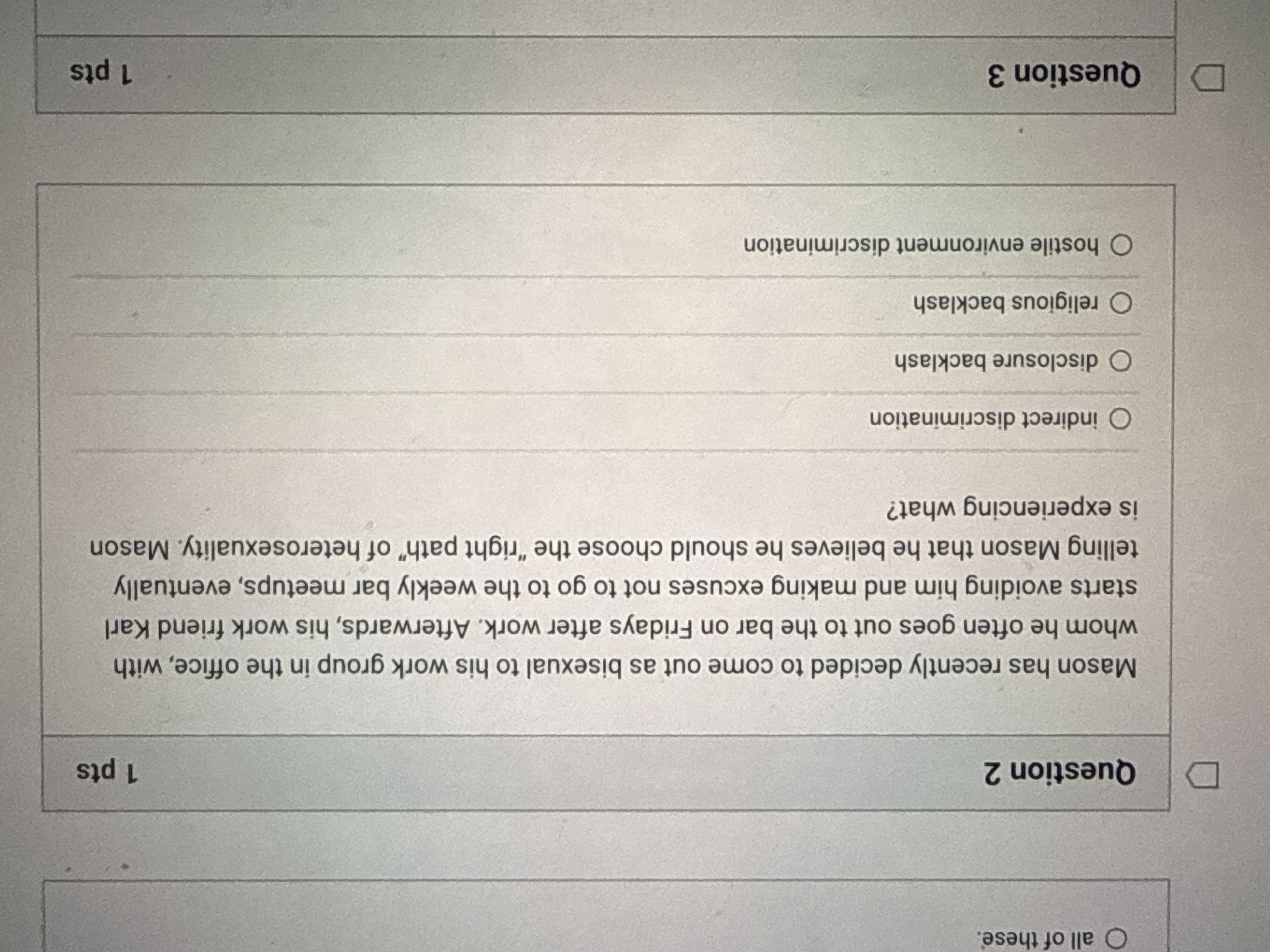 I believe the best answer to question two is