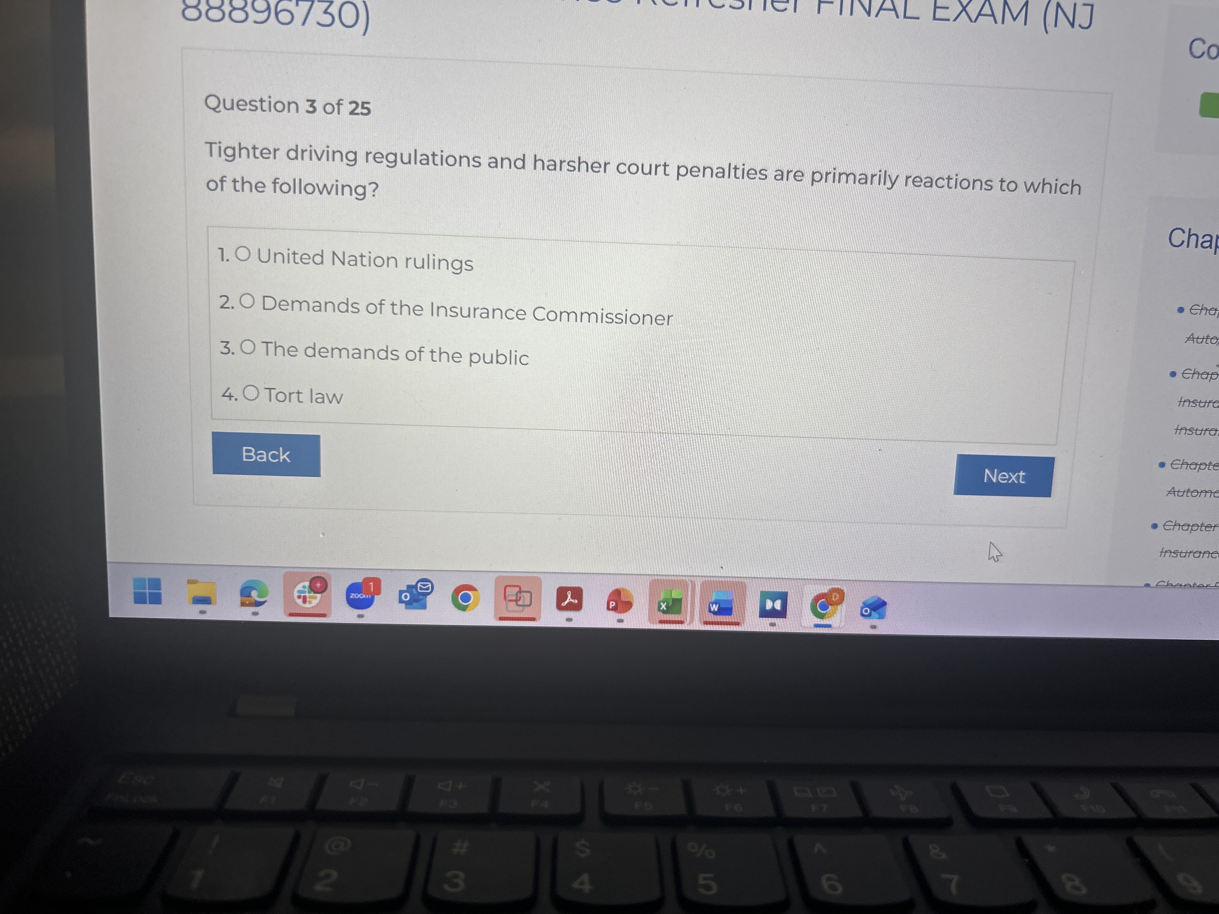 FINAL EXAM (NJ 88896730) Co Question 3 of 25